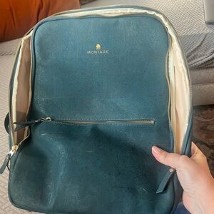 Montage cork teal computer bag- barely used.